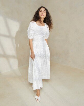 Berthe White Puff Sleeve Dress