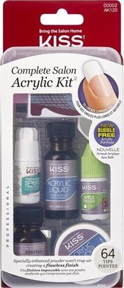 KISS Products Complete Salon Acrylic Fake Nails Kit - 74ct