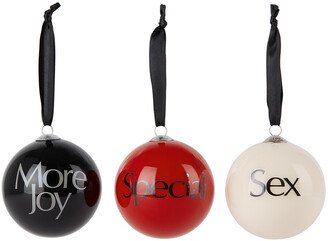 Multicolor 'More Joy' Baubles Set