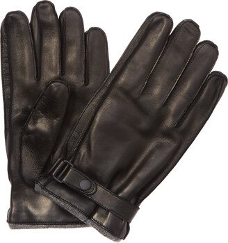 Men's Black Leather Gloves