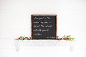 Farmhouse Christmas Sign | John Steinbeck Wall Art Decor Signs Holiday