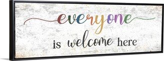 Everyone Is Welcome Here Sign Entryway Wall Decor Porch Art Christmas Gift Housewarming Large Canvas