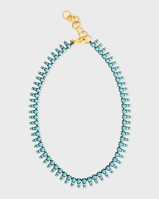 Zara Crystal Necklace, Turquoise