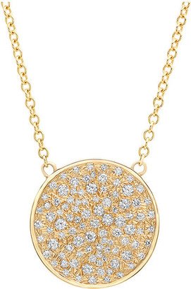 Sig Ward Large Diamond Disc Necklace