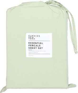 Essential Percale Bedding Queen Sheet Set-AA