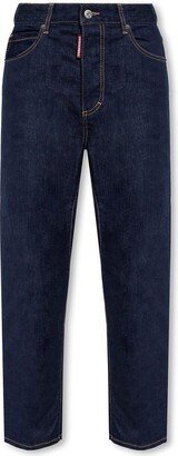 Logo Tag Straight-Leg Jeans