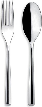 Broggi Zeta 2-Piece Serving Fork & Serving Spoon Set