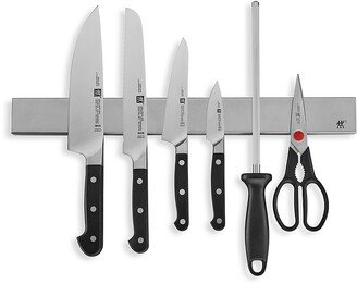 Zwilling Pro 7-Piece Knife & Magnetic Knife Bar Set