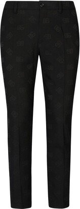 Monogram Jacquard Slim Trousers