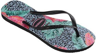 Slim Animal Floral Flip Flop-AA