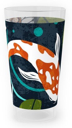 Outdoor Pint Glasses: Koi Pond - Multi Outdoor Pint Glass, Multicolor