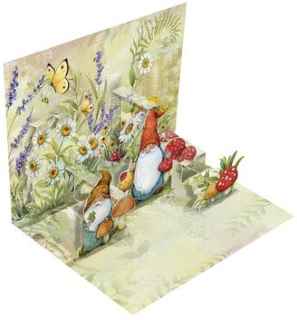 Garden Gnomes Boxed Pop Up Cards, Set of 8