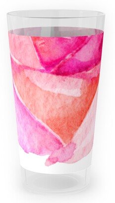 Outdoor Pint Glasses: Spring Peonies, Roses, And Poppies - Pink Outdoor Pint Glass, Pink