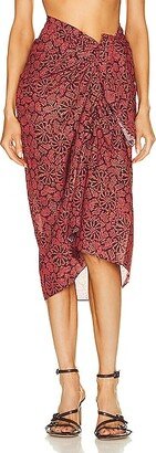 Paz Sarong Coverup in Red