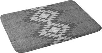 Holli Zollinger Diamond Memory Foam Bath Mat Gray