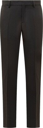 Log-Patch Straight-Leg Pants