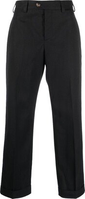 PT Torino Pressed-Crease Straight-Leg Trousers