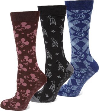 Men's Mickey and Friends Socks Gift Set, Pack of 3