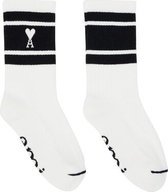 White & Black Ami de Cœur Socks