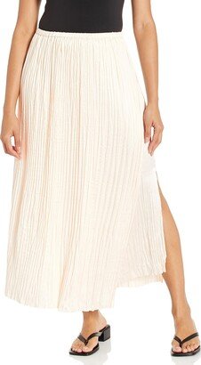 Women's Pleated Paneled Skirt