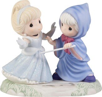 221043 Disney Cinderella May All Your Dreams Come True Bisque Porcelain Figurine