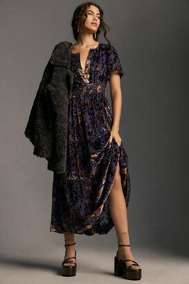 The Somerset Collection by Anthropologie The Somerset Maxi Dress: Velvet Edition-AB