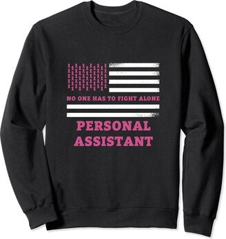 Breast Cancer Awareness Design and Gifts Breast Cancer Awareness Personal Assistant Pink Ribbon Sweatshirt