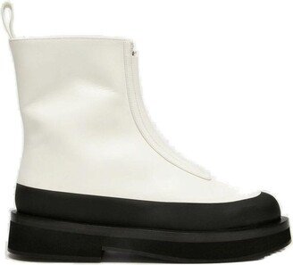 Malmok Round-Toe Zip-Up Boots