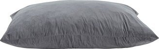 Sealy Ettie Velour Medium Memory Foam Grey Bean Bag