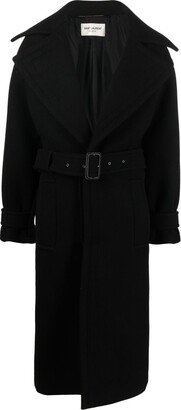 Belted Single-Breasted Coat-AD