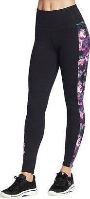 GOWALK Linear Floral HighWaisted Leggings