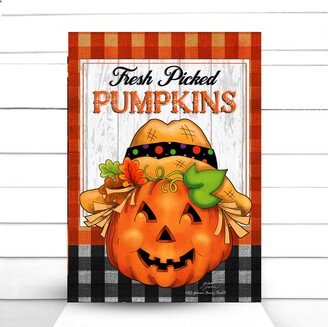 Wreath Sign, Fresh Picked Pumpkins Pumpkin Sugar Pepper Designs, Door Decor, Sign For