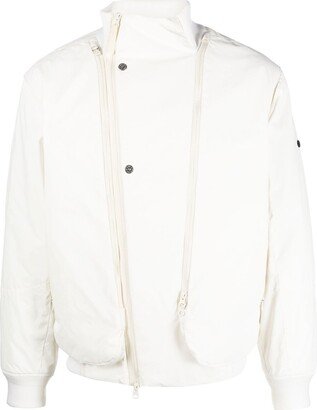 Off-Centre Fastening Bomber Jacket