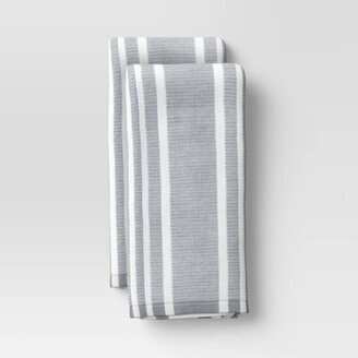 2pk Cotton Striped Terry Kitchen Towels