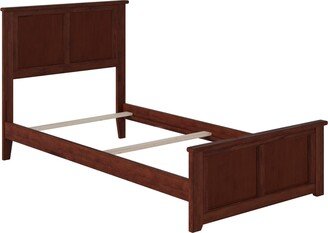 AFI Madison Twin Platform Bed with Matching Footboard in Walnut