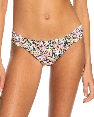 Beach Classics Moderate Bikini Bottoms (Mood Indigo Ditsy Love) Women's Swimwear