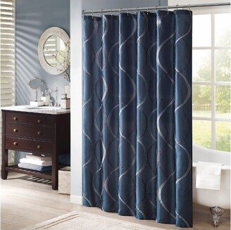 Fenice Taffeta Embroidered Shower Curtain