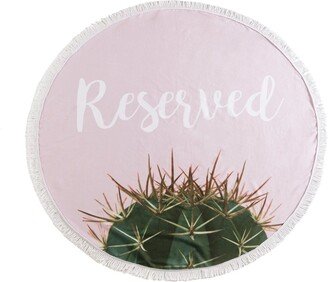 Reserved Round Beach Towel With Bag