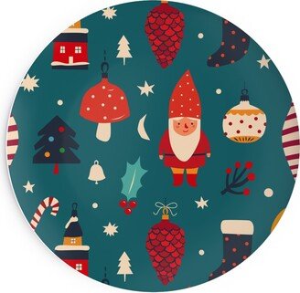 Salad Plates: Fun Holiday Pattern - Multi Salad Plate, Multicolor