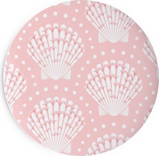 Salad Plates: Pretty Scallop Shells - Pink Salad Plate, Pink