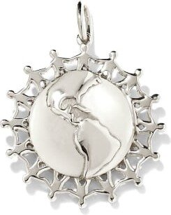 Children’s World Charm in Sterling Silver