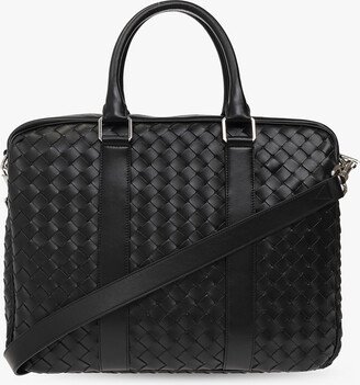 ‘Classic Intrecciato Large’ Briefcase - Black