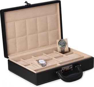 10-Watch Storage Briefcase