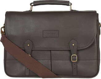 Buckled Leather Briefcase