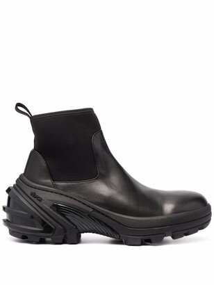 Chunky Leather Chelsea Boots-AC