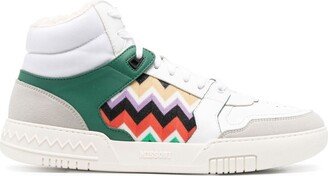 Zigzag-Pattern High-Top Sneakers-AA