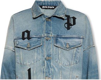 Denim Jacket With Patches-AB