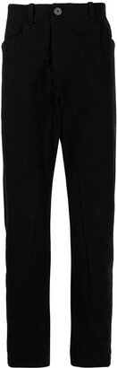 High-Waisted Track Pants-AA