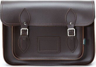 Zatchels Handmade Leather Satchel - Dark Brown