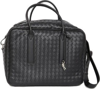 Intrecciato Zipped Weekender Bag